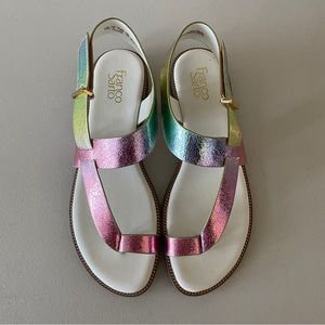 Franco Sarto Gensi Metallic Rainbow Sandal